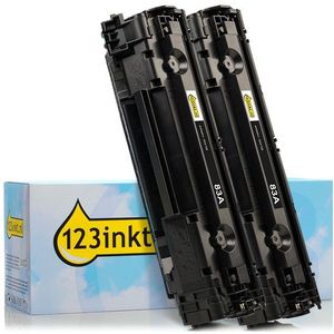 123inkt huismerk vervangt HP 83A (CF283A) toner zwart dubbelpak