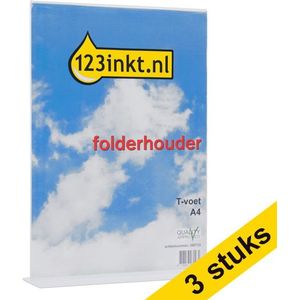 Aanbieding: 3x 123inkt folderhouder T-voet A4