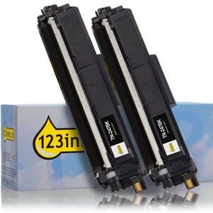 123inkt huismerk vervangt Brother TN-247BK toner zwart dubbelpak