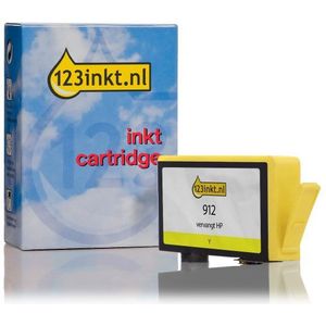 123inkt huismerk vervangt HP 912 (3YL79AE) inktcartridge geel