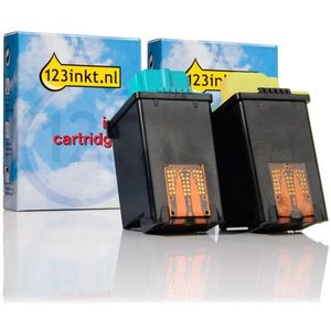 Lexmark aanbieding: Nr.50 (17G0050) zwart + Nr.25 (15M0125) kleur Inktcartridge (123inkt huismerk)