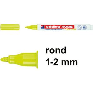 Edding 4085 krijtstift neongeel (1 - 2 mm rond)