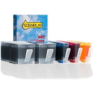 123inkt huismerk vervangt HP 934XL / HP 935XL multipack 2x zwart + 3 kleuren