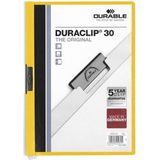 Durable Duraclip klemmap geel A4 voor 30 pagina's