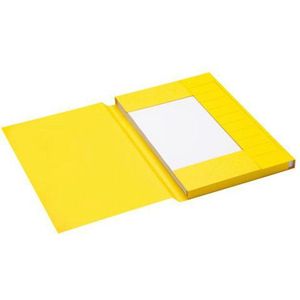 Jalema Secolor kartonnen 3-klepsmap geel folio (25 stuks)