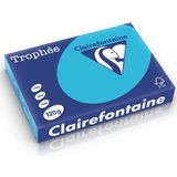 Clairefontaine gekleurd papier koningsblauw 120 grams A4 (250 vel)