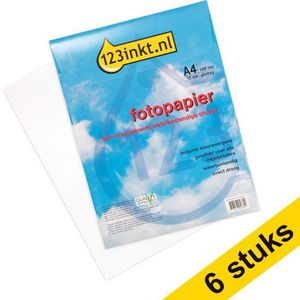 Aanbieding: 6x 123inkt fotopapier waterbestendige sticker A4 semi-transparant (10 sticker)