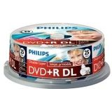 Philips DVD+R double layer printable 25 stuks in cakebox