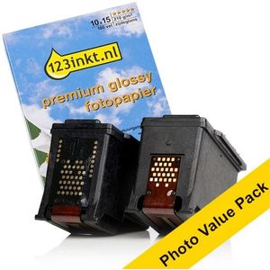 Canon PG-560 / CL-561 photo value pack incl. 100 vel fotopapier Inktcartridge (123inkt huismerk)
