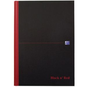 Oxford Black n' Red gebonden boek A4 96 vel blanco