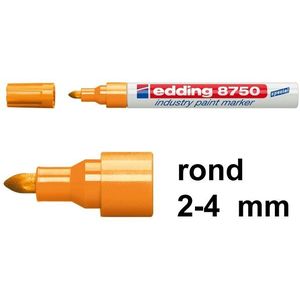 Edding 8750 industriële paint marker oranje (2 - 4 mm rond)