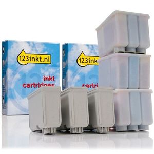 Epson aanbieding: 3 x T050 zwart + 3 x S020097 kleur Inktcartridge (123inkt huismerk)