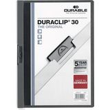 Durable Duraclip klemmap antraciet A4 voor 30 pagina's