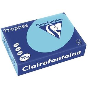 Clairefontaine gekleurd papier helblauw 210 grams A4 (250 vel)
