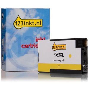 123inkt - Vervangt HP 963XL - Inktcartridge - Geel - Hoge Capaciteit - Inhoud 25,5ml