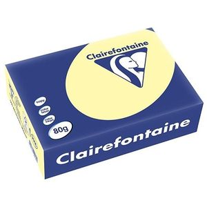 Clairefontaine gekleurd papier geel 80 grams A5 (500 vel)