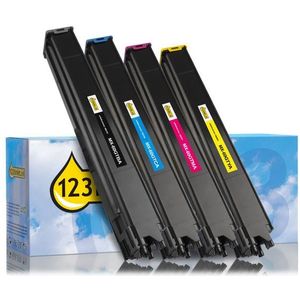 Toner Sharp MX-60GT aanbieding: zwart + 3 kleuren (123inkt huismerk)