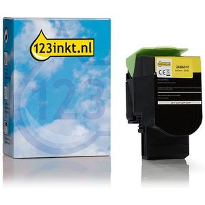 Lexmark 24B6010 toner geel (123inkt huismerk)