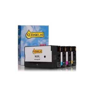 Inktcartridge HP 963XL multipack zwart/cyaan/magenta/geel (123inkt huismerk)
