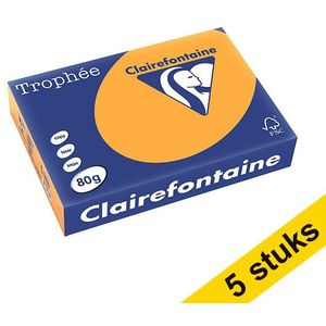 FSC Gecertificeerd Printpapier Clairefontaine - Ref. 1950C - 2000 Vellen Wit Papier A4 - Clairalfa 100 G/m² - Karton Met 4 Rollen à 500 Vel - Kleur: Wit (171 CIE Xerox Papier