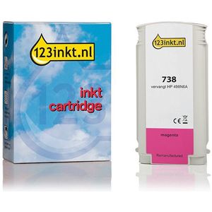 123inkt - Huismerk - Inktcartridge - Magenta - Inhoud 130ml