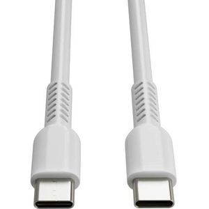 123inkt USB-C naar USB-C 2.0 oplaadkabel wit (1 meter)