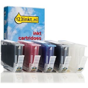 Inktcartridge Canon PGI-72 multipack PBK/PM/PC/GY/CO (123inkt huismerk)