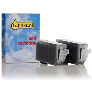 Canon PGI-5BK dubbelpak zwart met chip Inktcartridge (123inkt huismerk)