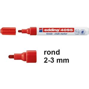 Edding 4095 krijtstift rood (2 - 3 mm rond)