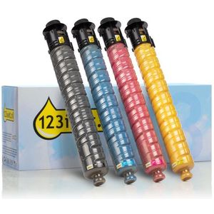 Toner Ricoh type MP C3503 aanbieding: zwart + 3 kleuren (123inkt huismerk)
