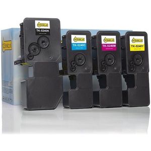 Toner Kyocera aanbieding: TK-5240K / C / M / Y zwart + 3 kleuren (123inkt huismerk)