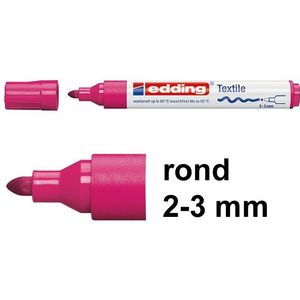 Edding 4500 textielmarker karmijnrood (2 - 3 mm rond)