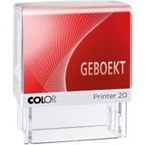 Colop Printer 20 'Geboekt' tekststempel zelfinktend rood