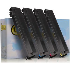 Toner Toshiba T-FC30E aanbieding: zwart + 3 kleuren (123inkt huismerk)