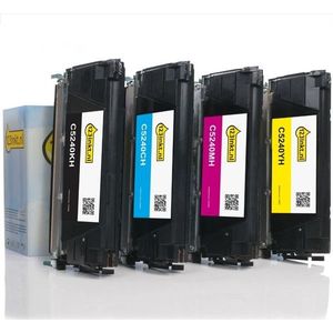 Toner Lexmark aanbieding: C5240KH, CH, MH, YH zwart + 3 kleuren (123inkt huismerk)