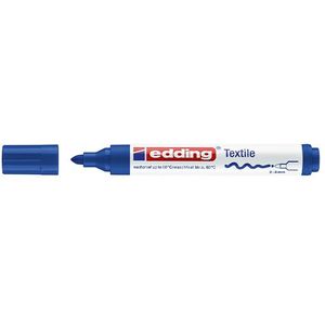 Edding 4500 textielmarker blauw (2 - 3 mm rond)