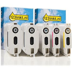 123inkt huismerk vervangt HP 940XL multipack 2x zwart + 3 kleuren