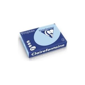 Clairefontaine gekleurd papier blauw 80 grams A4 (500 vel)