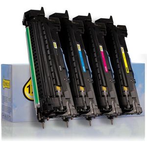 Aanbieding: 123inkt huismerk set voor HP 828A: HP CF358A, 59A, 64A, 65A drum zwart + 3 kleuren