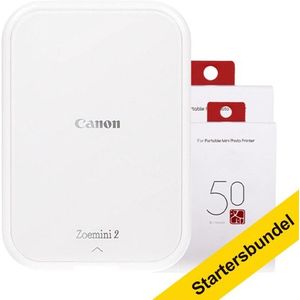 Canon Zoemini 2 mobiele fotoprinter parelwit startersbundel