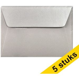 Clairefontaine gekleurde enveloppen zilver C6 120 grams (5 stuks)