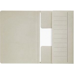 Jalema Secolor kartonnen 3-klepsmap grijs folio XL (10 stuks)
