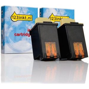 Lexmark aanbieding: 2 x Nr.25 (15M0125) inktcartridge kleur (123inkt huismerk)