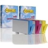 Inktcartridge HP 920XL multipack kleur cyaan/magenta/geel (123inkt huismerk)