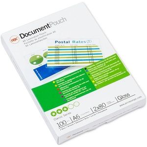 GBC document lamineerhoes A6 glanzend 2x80 micron (100 stuks)