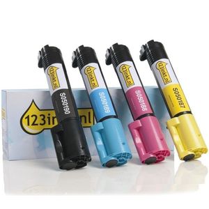 Toner Epson aanbieding: S050190, 189, 188, 187 zwart + 3 kleuren (123inkt huismerk)