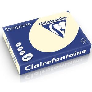 Clairefontaine gekleurd papier crème 160 grams A4 (250 vel)