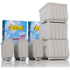 Epson aanbieding: 3 x T050 zwart + 3 x T053 kleur Inktcartridge (123inkt huismerk)