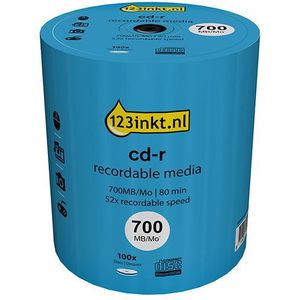 123inkt - CD-R - 80 minuten - 100 stuks op spindel