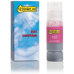 Epson 107 inktfles licht magenta (123inkt huismerk)